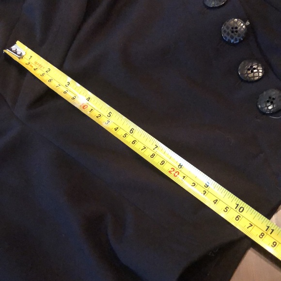 Etcetera Button detail faux pocket wide leg, riding trim, side zipper pants - Picture 9 of 11